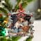 2.5" x 2.5" Silver Mistletoe & Bow 2025 Ornament Frame by Studio Décor®